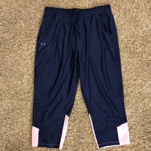 Under Armour Crop Mesh Loose Train Pant Size M GUC